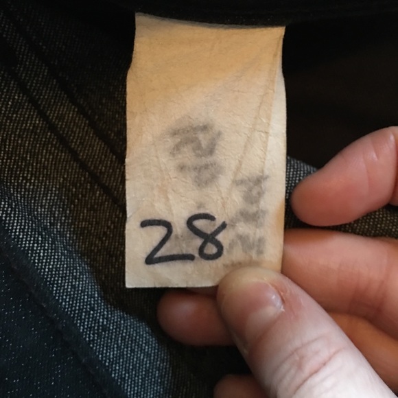 Black Skinny Jeans with Back Ankle Zipper, Size 28 - Picture 7 of 7